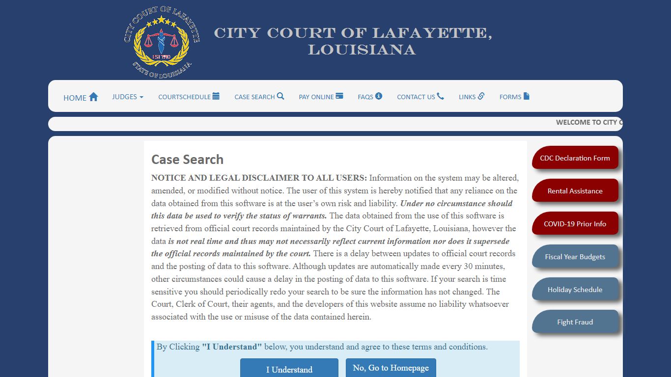Case Search - citycourtlafayettela.org