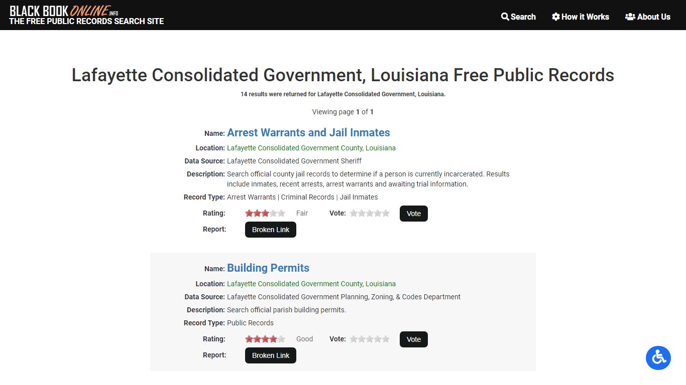 Lafayette Consolidated Government, LA Free Public Records ...